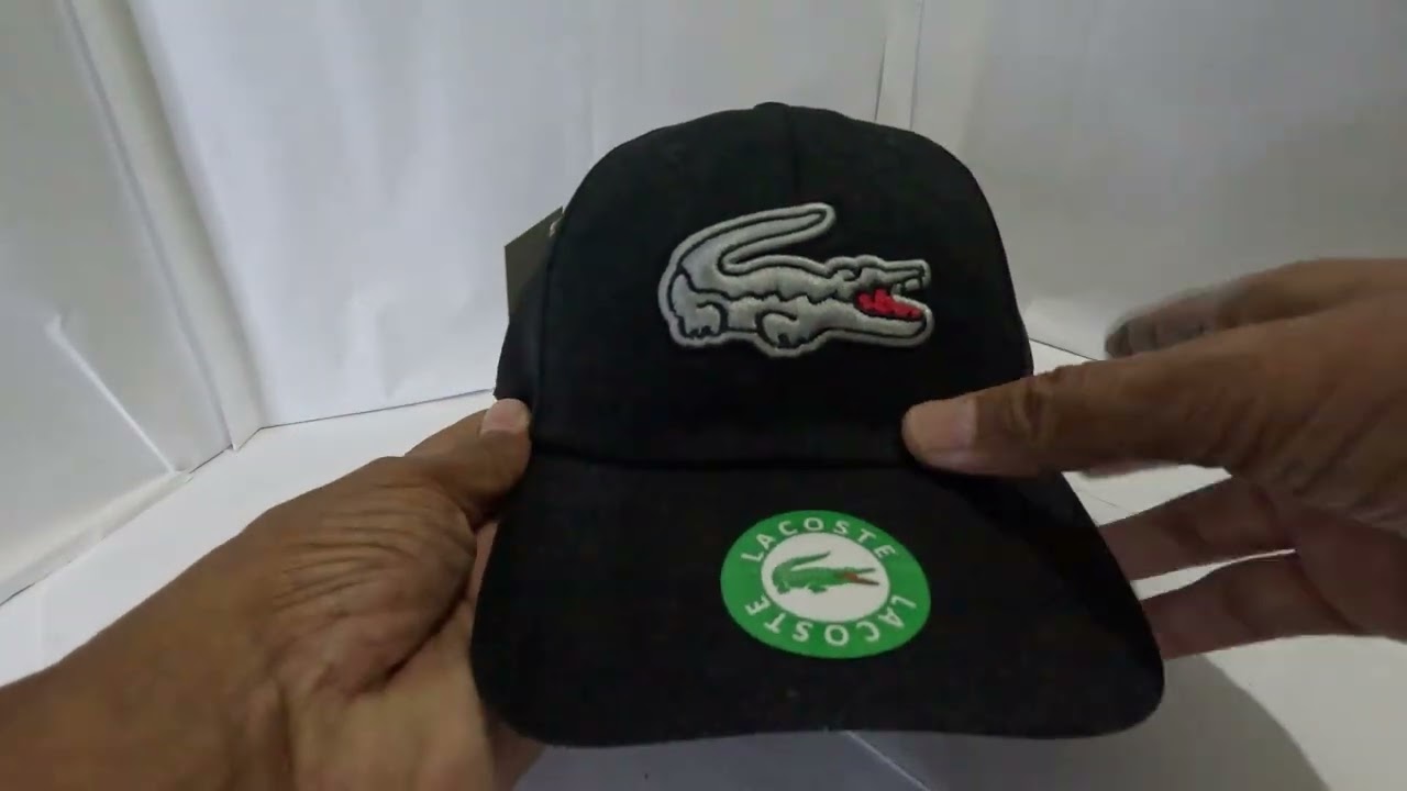Boné Lacoste modelo esporte masculino e responda aqui qual modelo de boné que você gosta da Lacoste