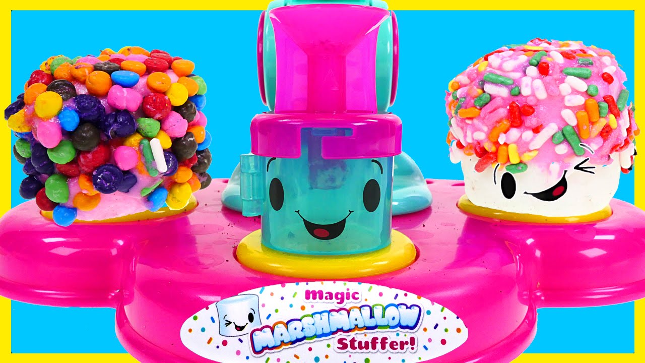 Magic Marshmallow Stuffer Machine! Making Sweet Stuff with Sprinkles Frosting Cookies & Candy DCTC