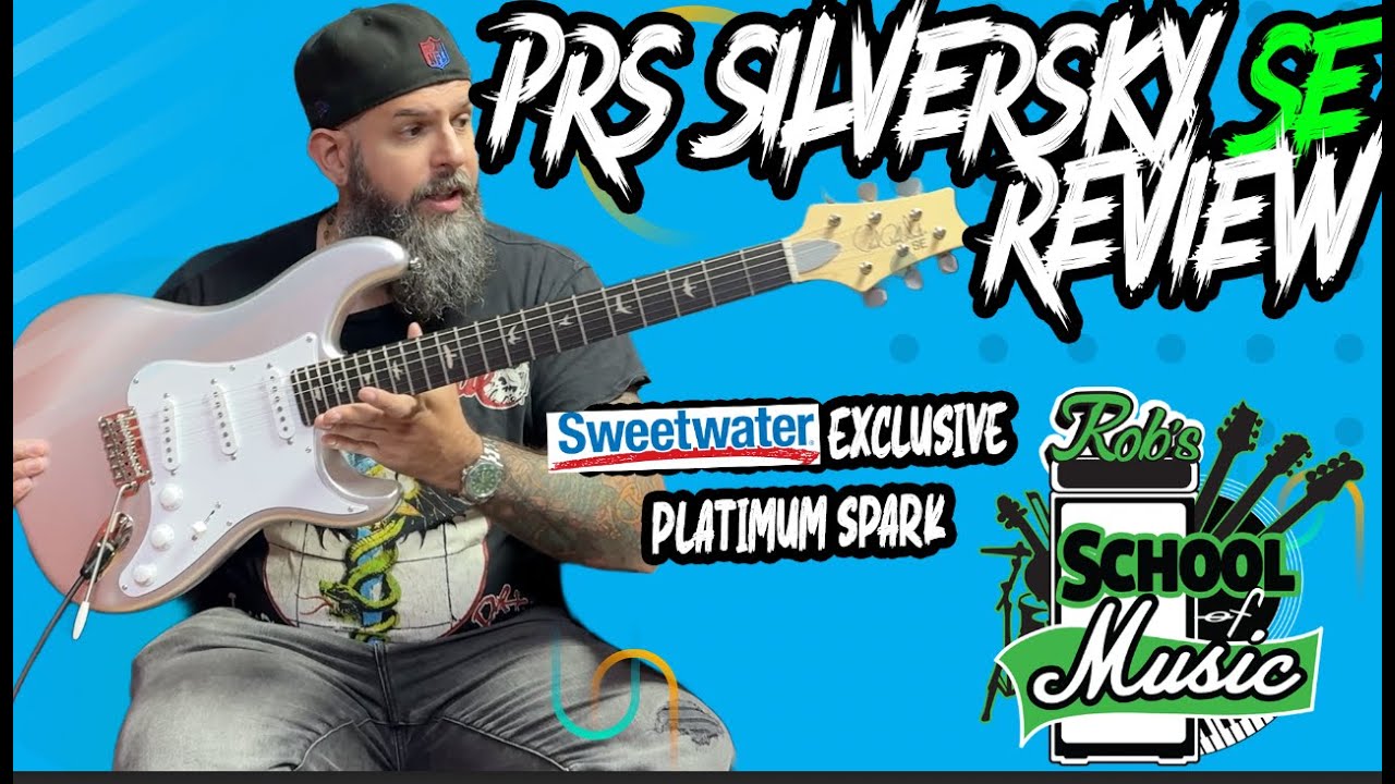 PRS Silver Sky SE Platinum Spark | John Mayer Slow Dancing in a Burning Room Lesson & Demo