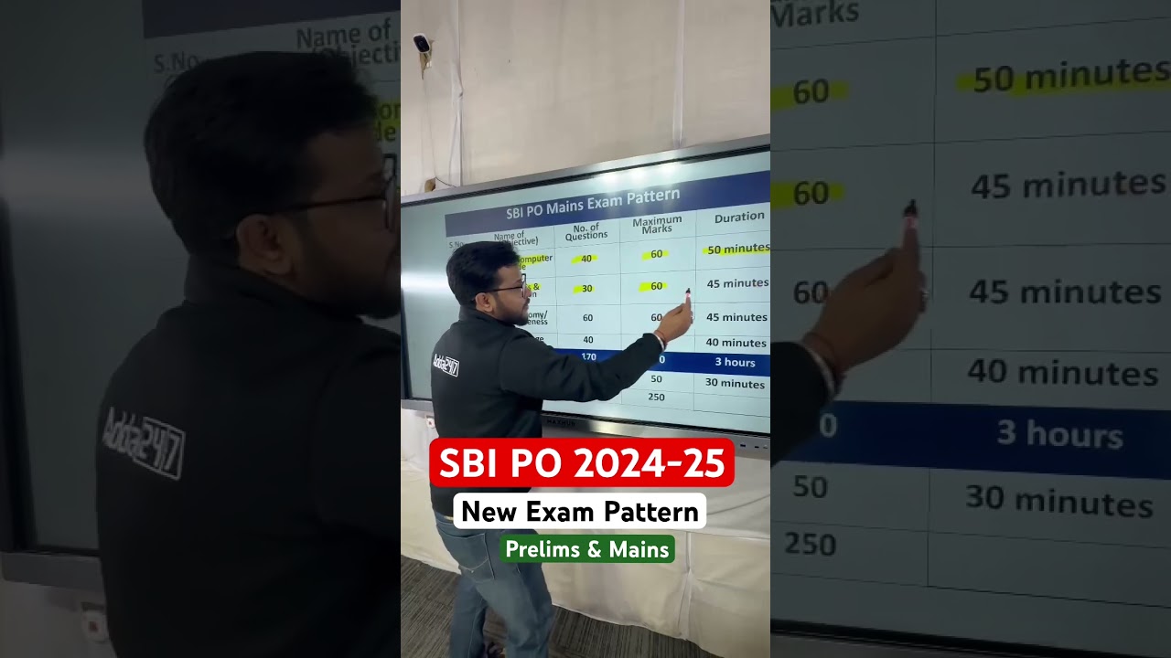 SBI PO New Exam Pattern😱#sbipo #sbiponotification2024 #sbipoexampattern #adda247 #trending #sbi