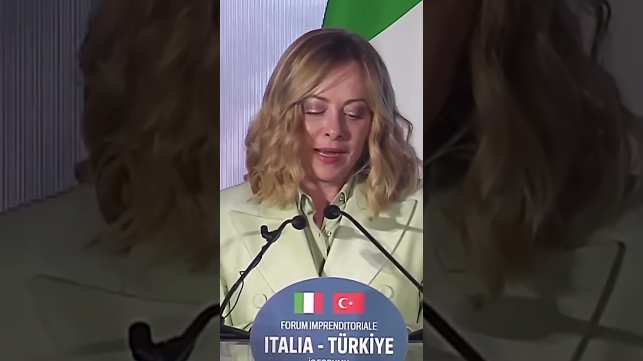 Intervento di Giorgia Meloni al forum imprenditoriale Italia-Turchia. Non perdetelo!