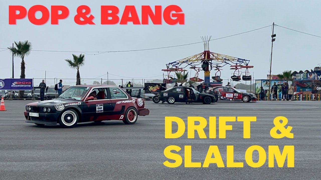 🔥DRIF & SLALOM À Bouznika 🏎 استعراض إنزلاق السيارات 🚀