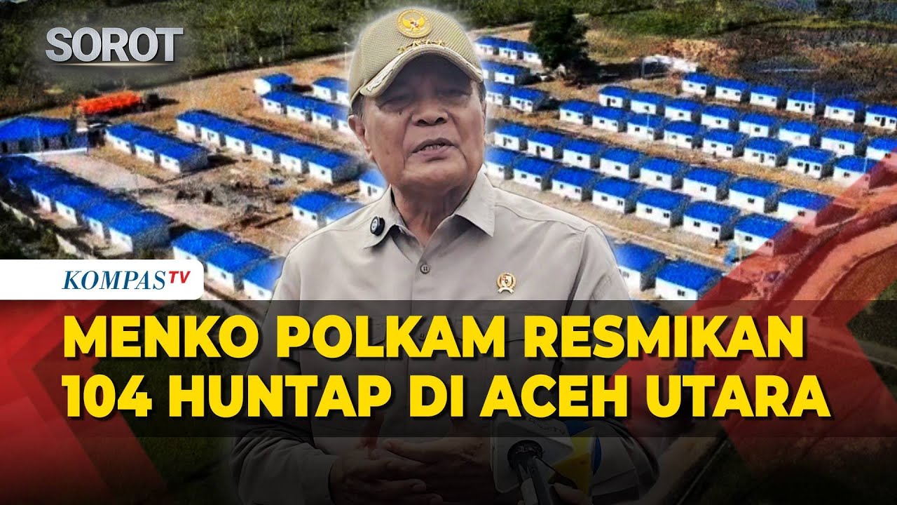Menko Polkam Resmikan Penyerahan 104 Hunian Tetap Korban Bencana di Aceh Utara