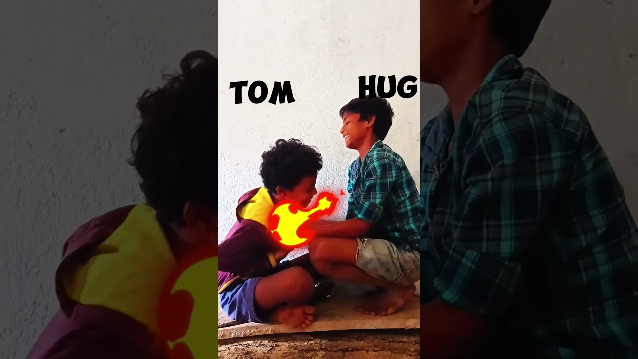 TOM-HUG LAFING 🤣🤣🤣🤣🤣🤣🤣🤣It's all about who can stop laughing.