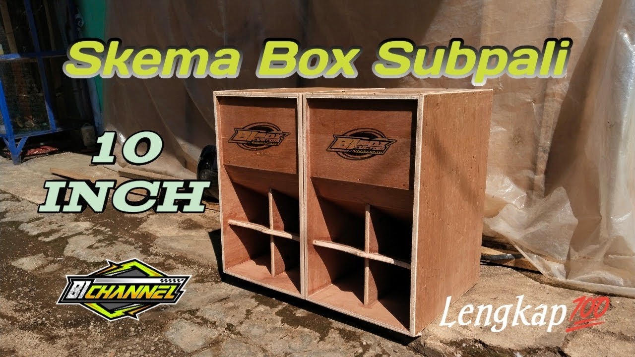 Skema Box Subpali 10 Inch cocok untuk Sound Miniatur