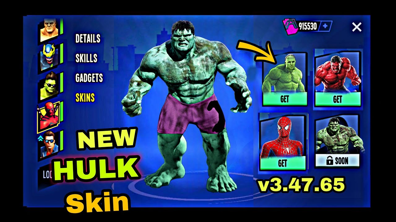 NEW HULK SKIN Unlocked in spider Fighter 3 new update 3.47.65 💥💪🔥