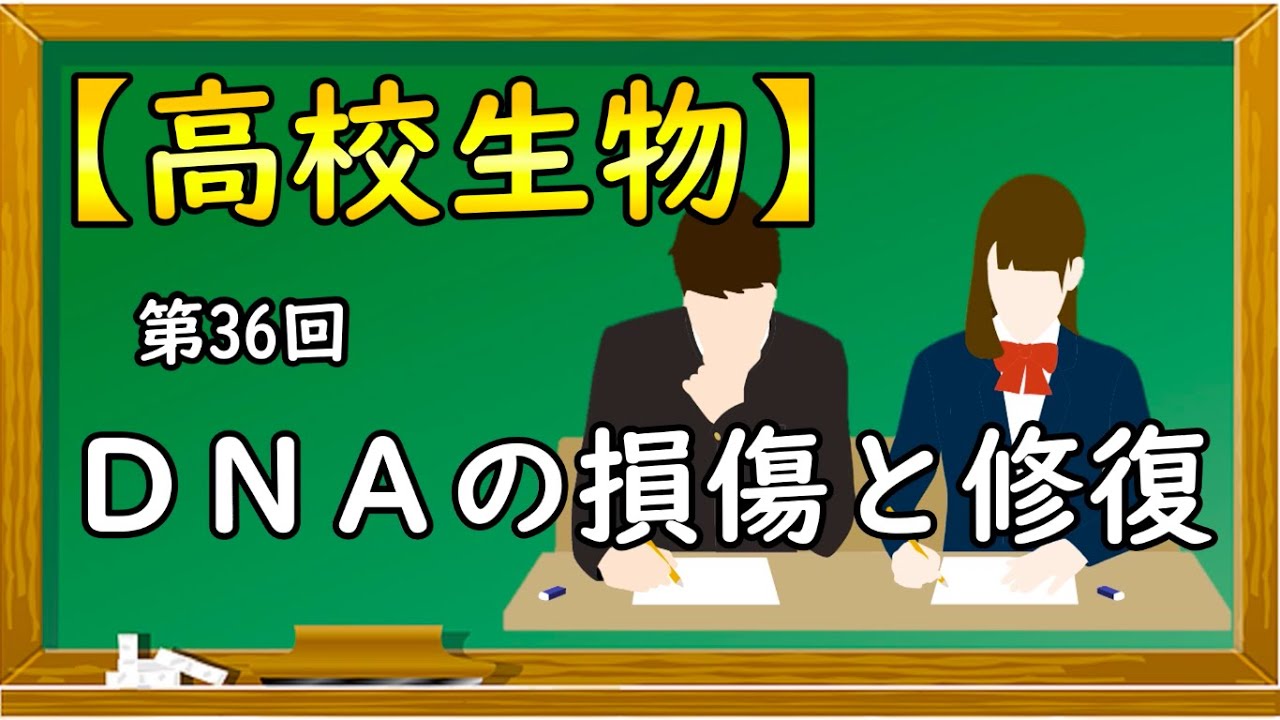 高校生物【第36回 DNAの損傷と修復】オンラインで高校授業