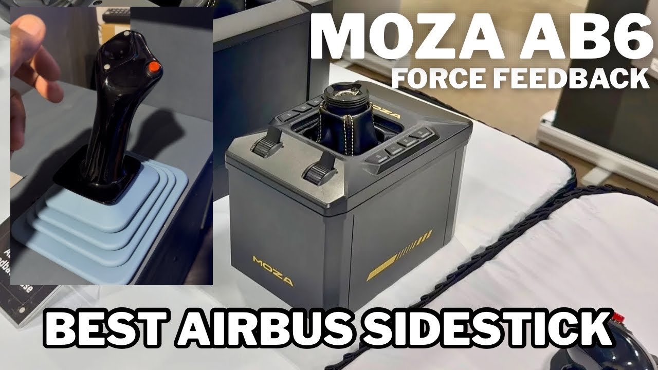 *НОВИНКА* AB6 Moza с силовой обратной связью Airbus Sidestick Base