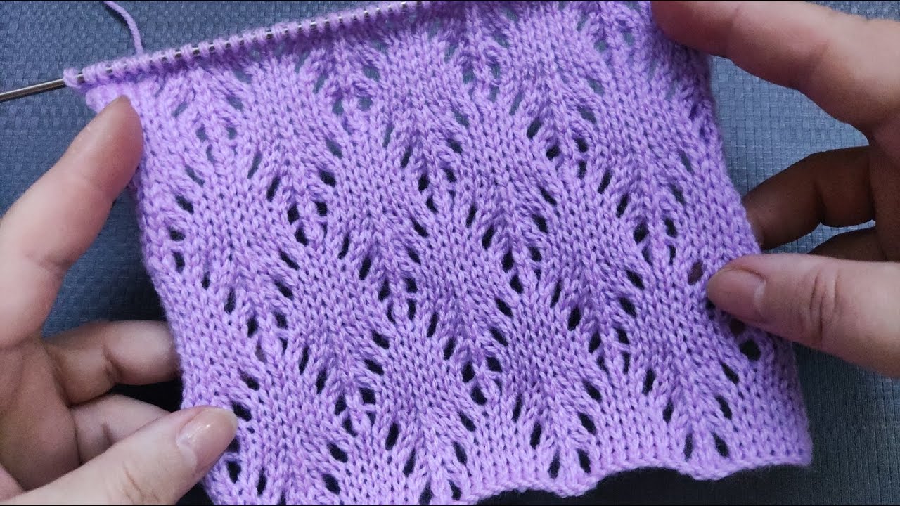 Lace Diamond Stitch Pattern | Ajour-Rautenmuster stricken | Punto Rombi ai ferri| Punto Rombo calado