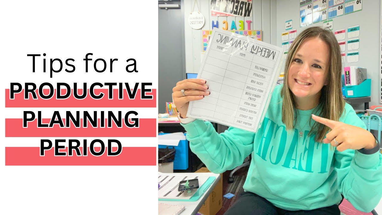 Teacher Planning Tips to Help You Be More Productive