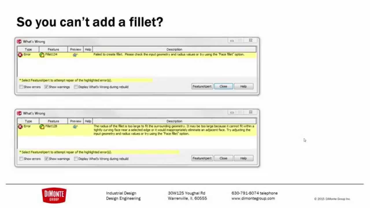 Will It Fillet? | 03- Fillet Errors