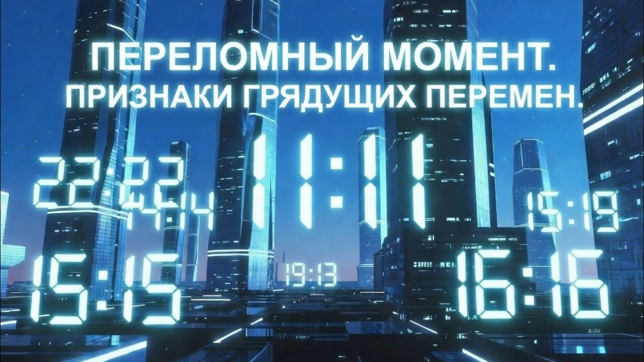 ПЕРЕЛОМНЫЙ МОМЕНТ. ПРИЗНАКИ ГРЯДУЩИХ ПЕРЕМЕН.