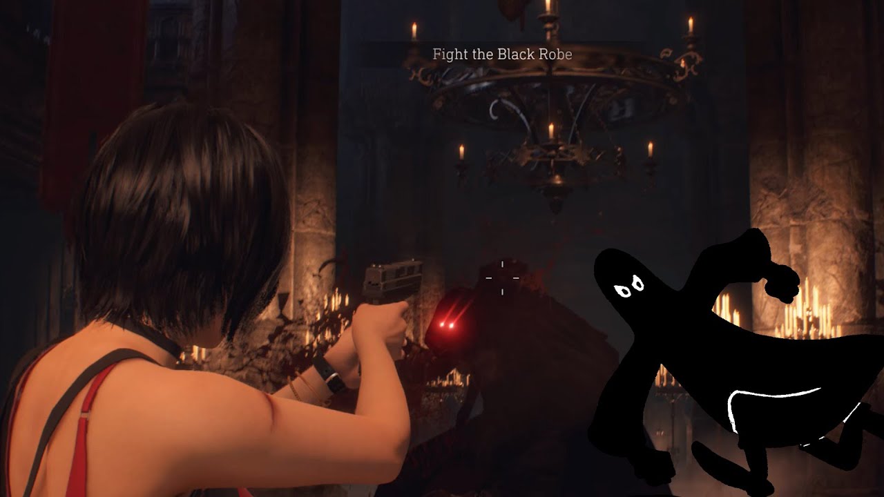 RE4 Separate Ways - Black Robe 1, PRO, Pistol&Knife Only, No Damage