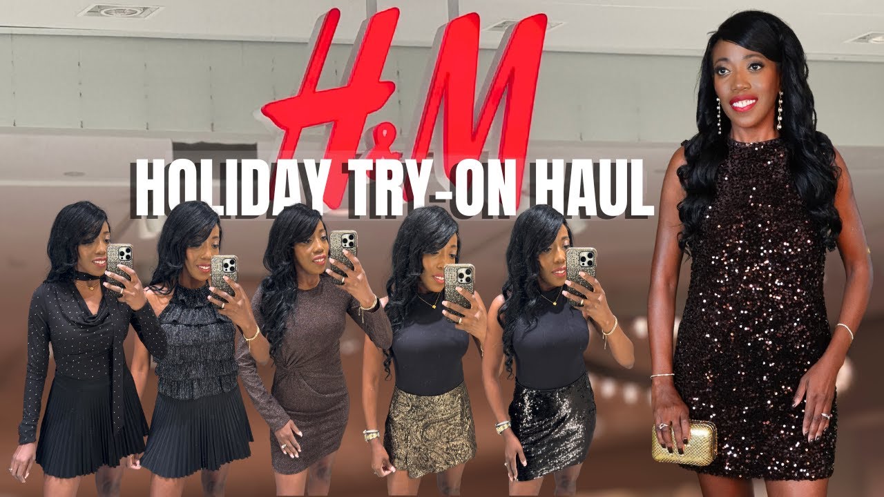 H&M HOLIDAY TRY-ON HAUL | FESTIVE and FABULOUS FINDS while ON A BUDGET