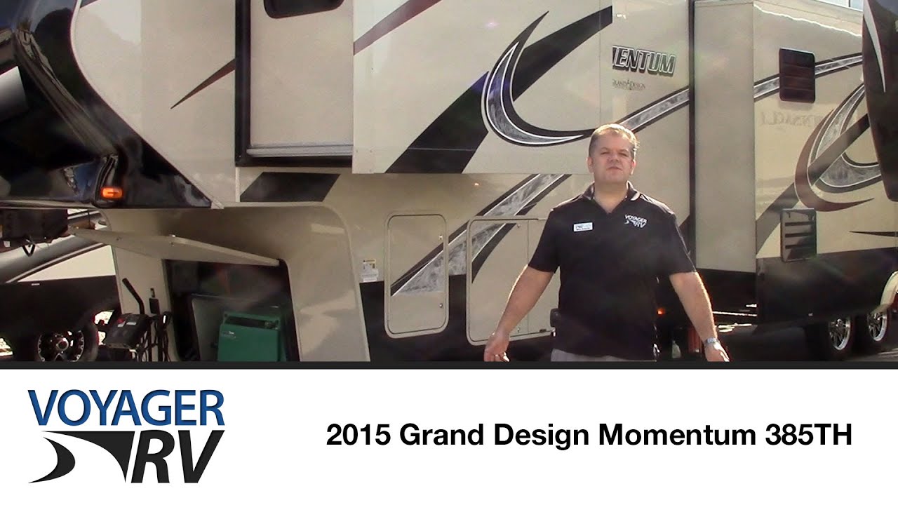 2015 Grand Design Momentum 385TH Toy Hauler Fifth Wheel
