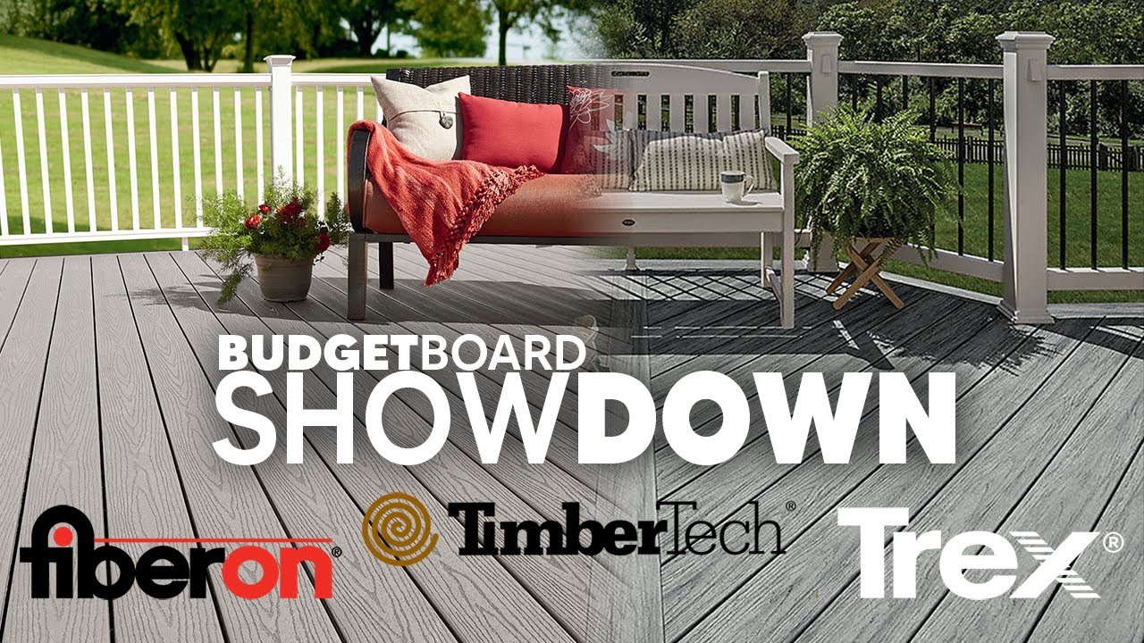 Budget Composite SHOWDOWN Trex vs TimberTech vs Fiberon // DECK SHOP SHORTS