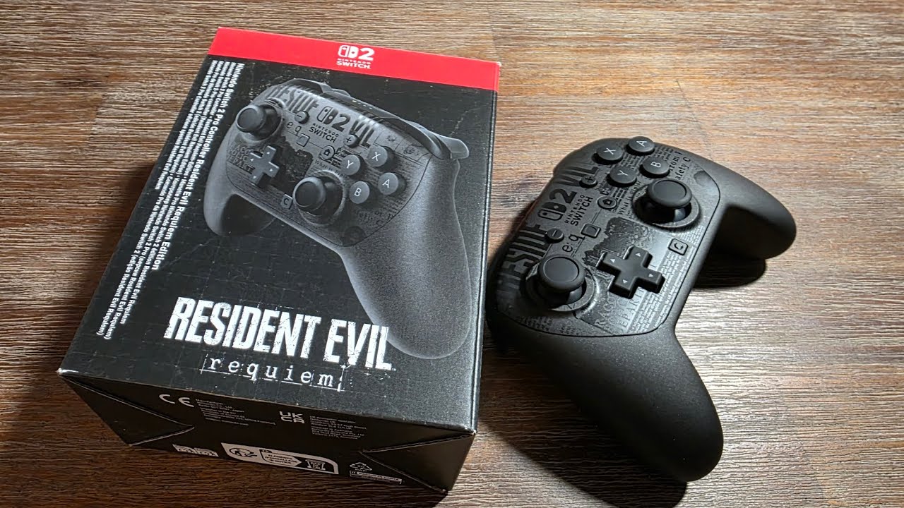 #unboxing NINTENDO SWITCH 2 Pro Controller | Resident Evil Requiem
