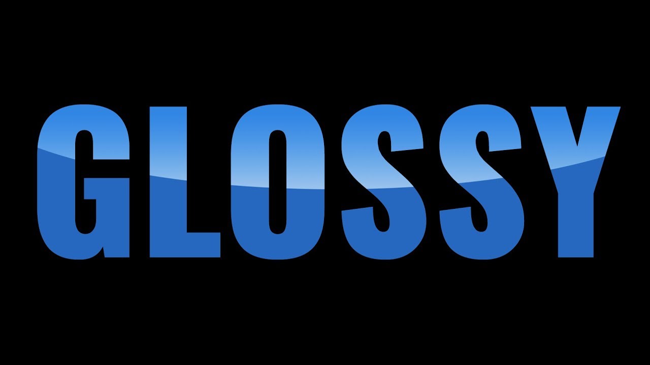 How to Make Simple Glossy Text Effect in Photoshop