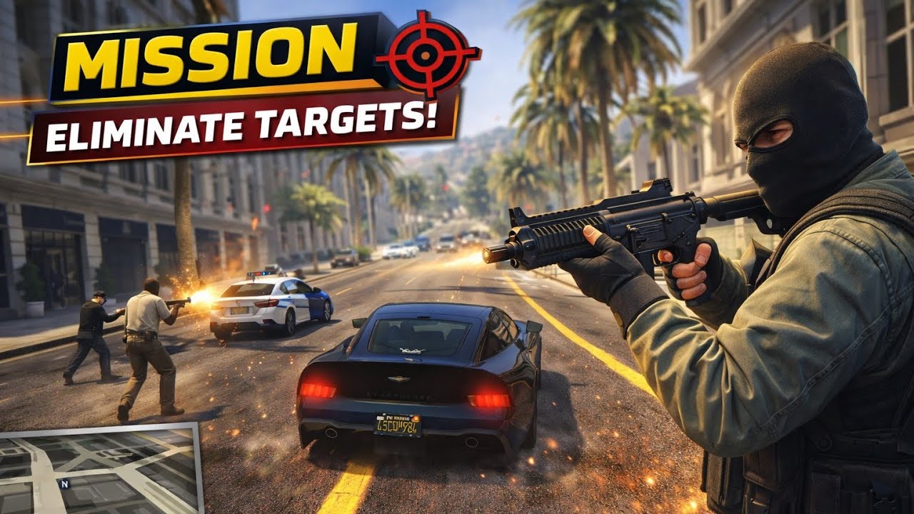 💥 INSANE SHOOTOUT IN THE CITY | GTA V GAMEPLAY #25