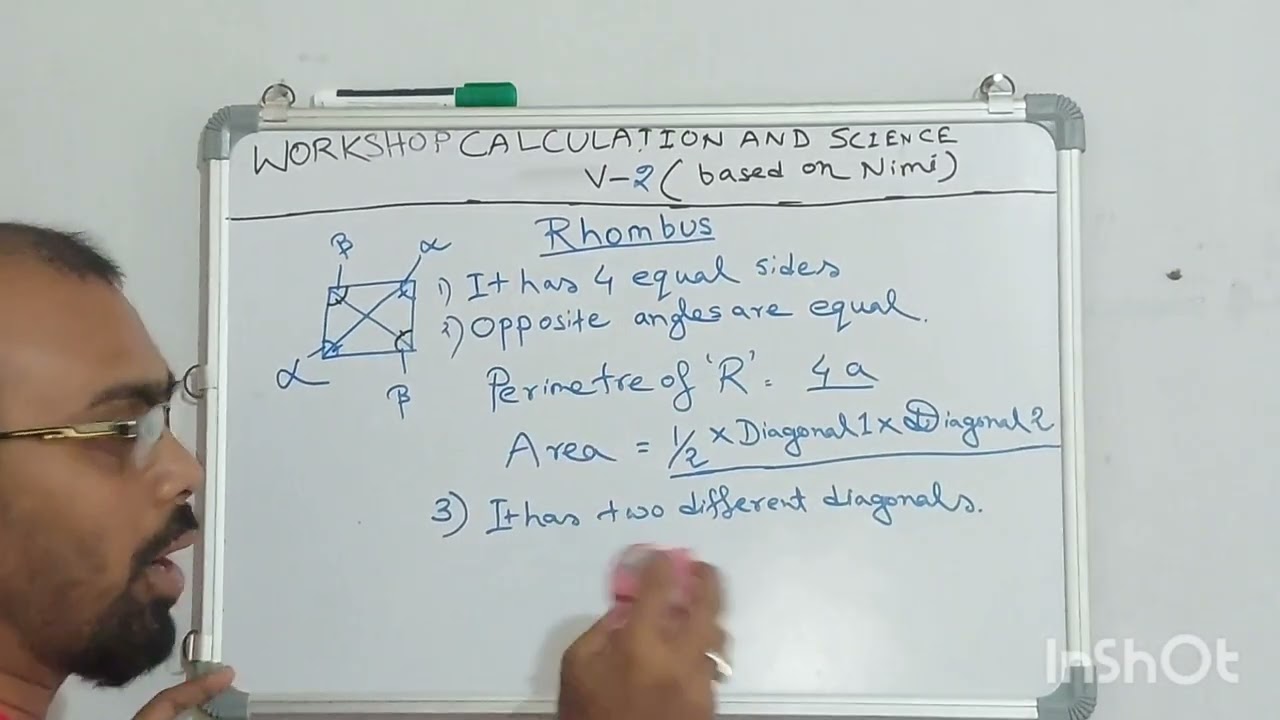 Short video-2 about rhombus #education #handwrittennotes #helpful #iti #itijobs #nimitai 