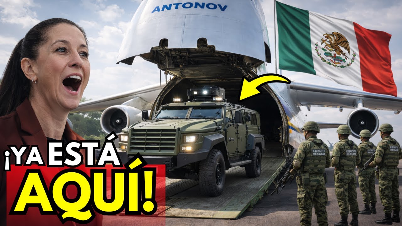 ¡NADIE LO VIO! 😱 Un VEHÍCULO BLINDADO llega a MÉXICO en un AVIÓN GIGANTE 🇲🇽✈️🔥