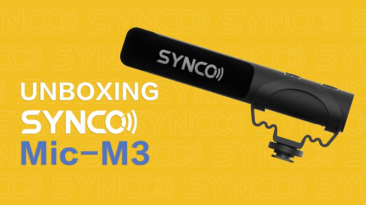 Unboxing SYNCO Mic-M3 || Camera Mounted Microphone