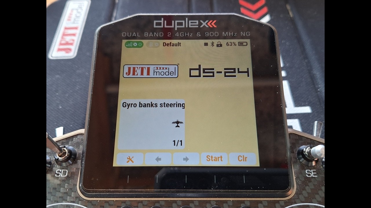 Jeti - disable steering gyro, and have separate gains in each flight mode, for non-Jeti Assist gyros