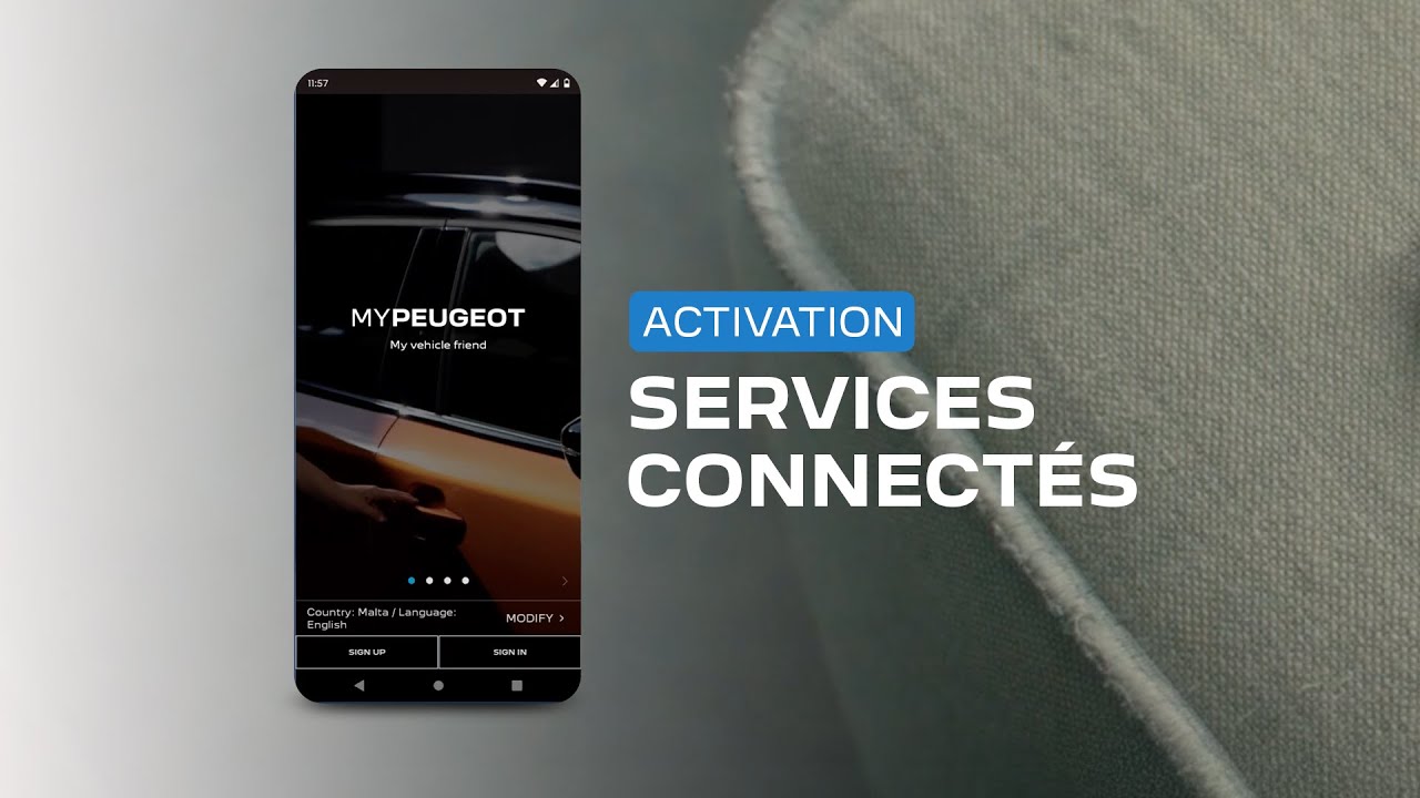 Tutoriel Peugeot | Services Connect&eacute;s | Activation