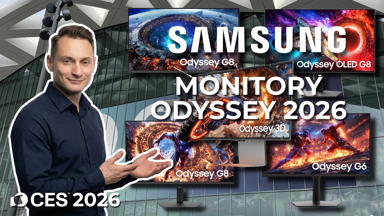 Monitor 1040Hz to PRZESADA? Samsung na CES 2026: 3D bez okularów, nowe QD-OLED, Odyssey 6K i 5K