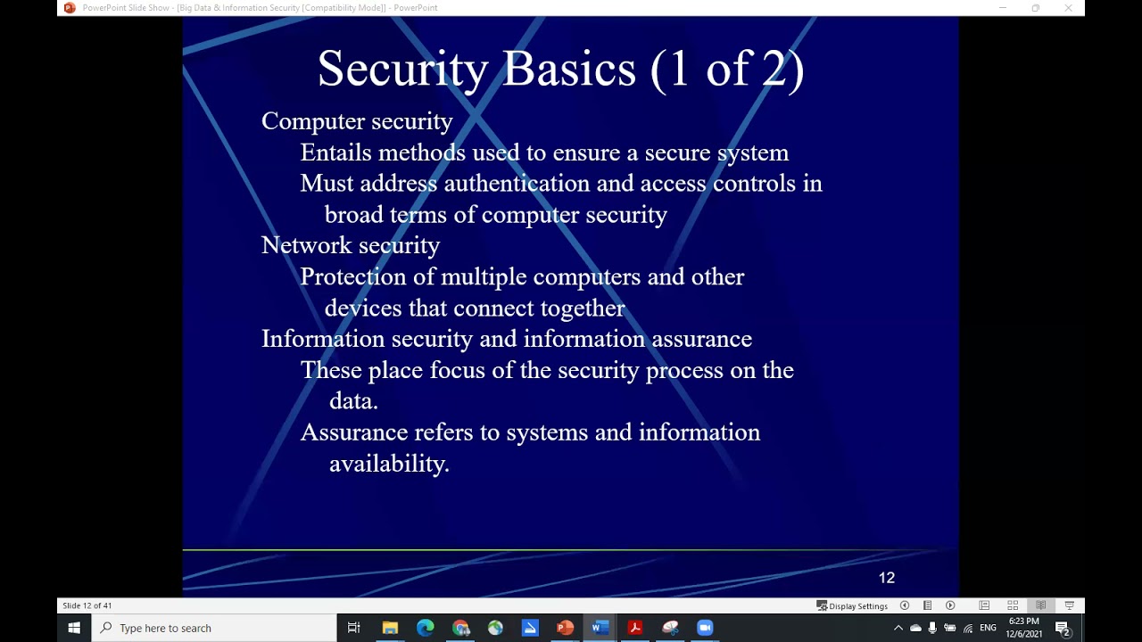 Big Data & Information Security