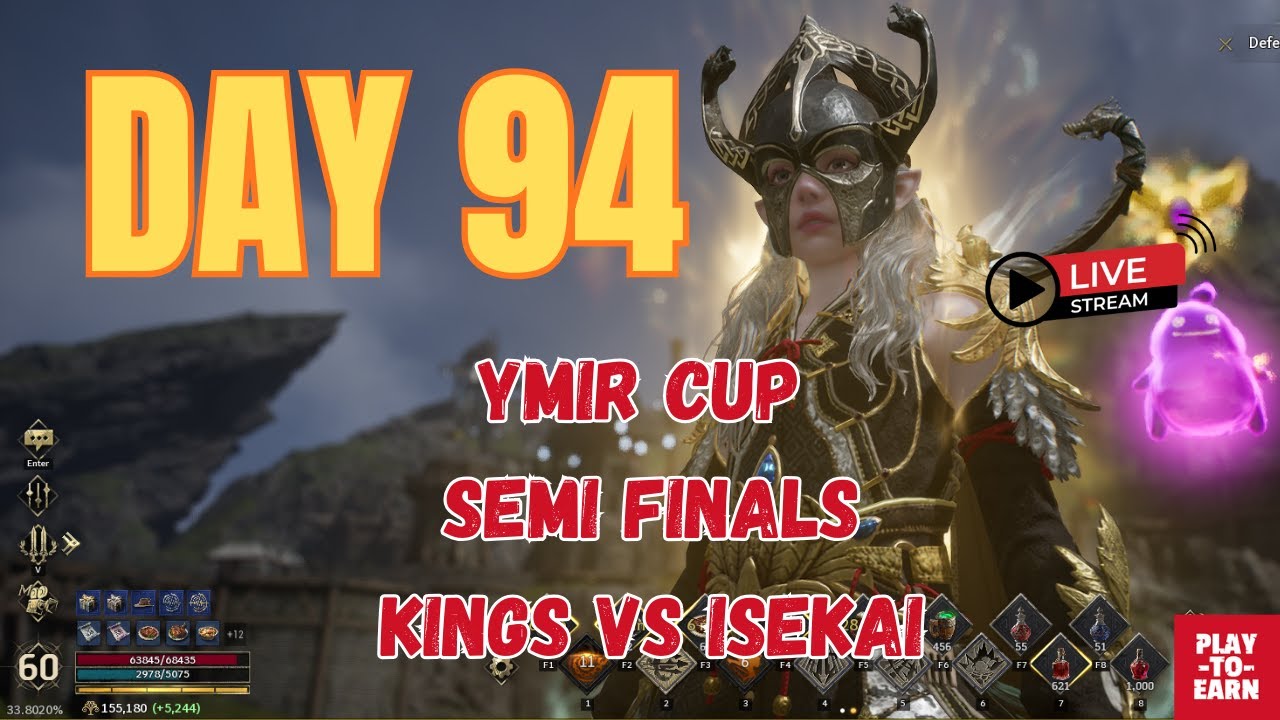 Legend of Ymir Day 94 Live | Ymir Cup Semi Finals Kings vs Isekai Battle