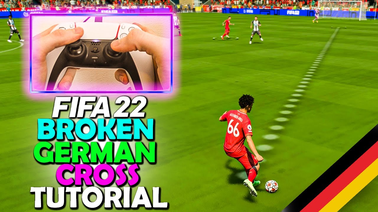 GERMAN CROSS TUTORIAL | The CROSSING TECHNIQUE that PROS DO NOT WANT YOU to KNOW ABOUT in FIFA 22