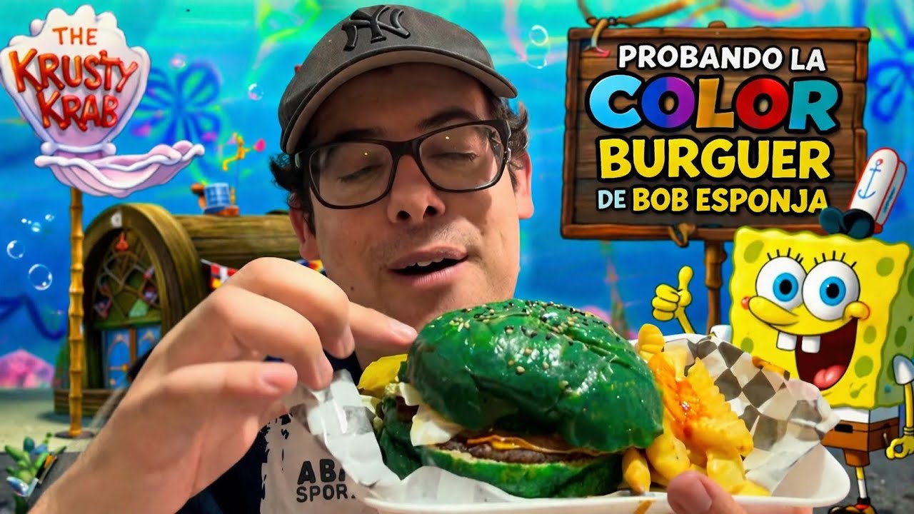 Prob&eacute; la Color burguer de Bob Esponja 