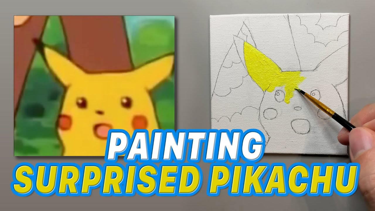 Painting Surprised Pikachu 20x Speed | Pokémon Art Timelapse to Lo-Fi Beats