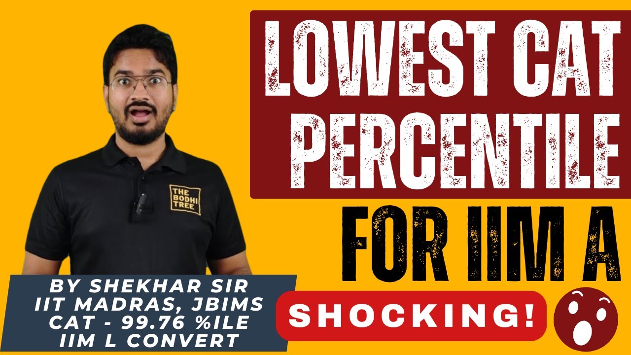 CAT Lowest Percentile For Admission In IIM A | Shocking Reality | RTI Data | The Bodhi Tree