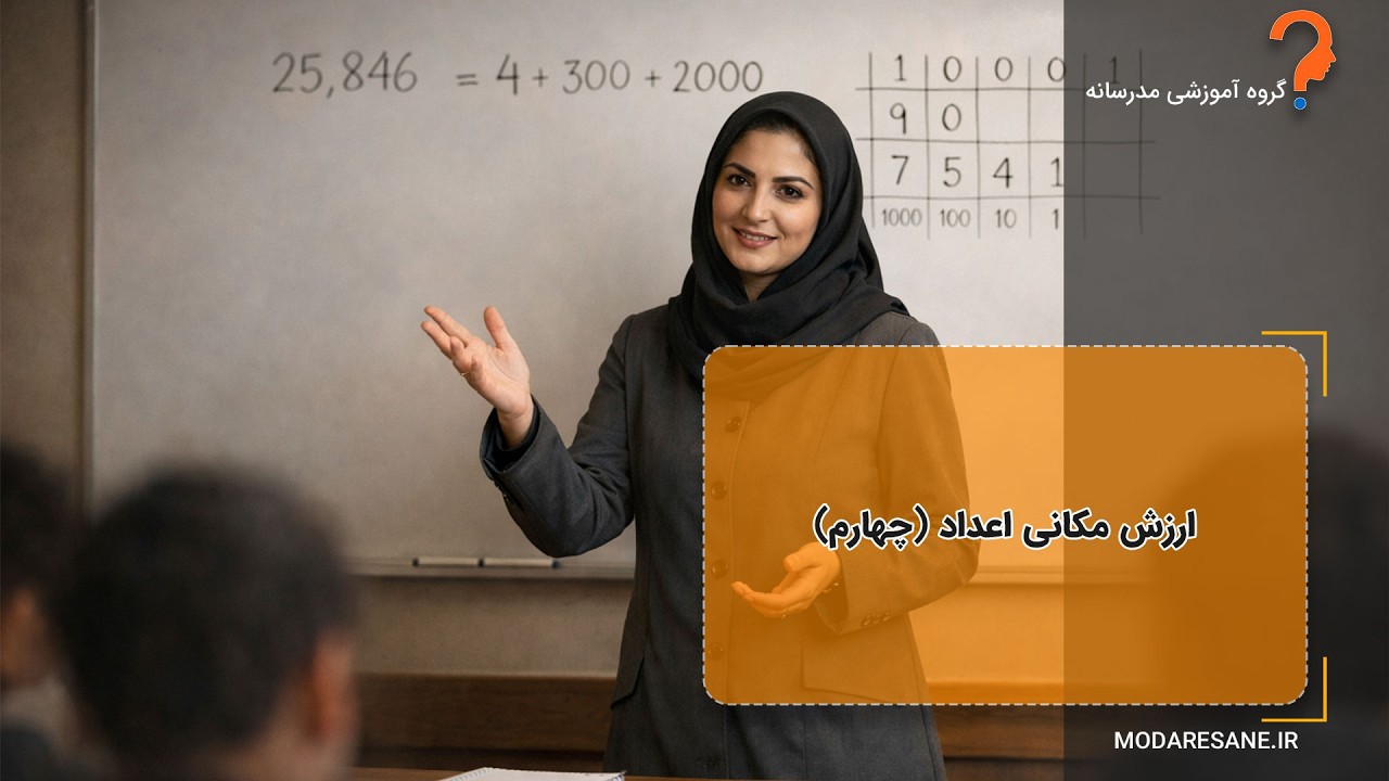ارزش مکانی اعداد چهارم ابتدایی | آموزش کامل + حل تمرین امتحانی