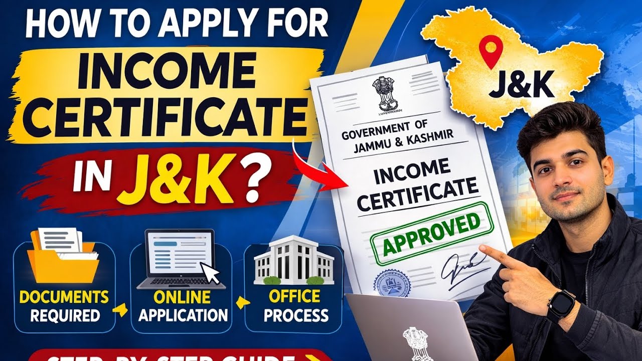 How to Apply income certificate in J&k || Jammu and Kashmir mai income certificate kassay banay