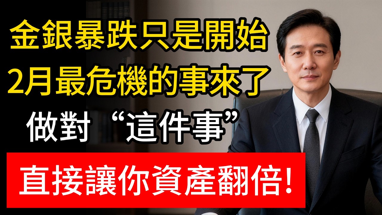 金銀動盪只是預警？2月最該警惕的財富危機來了，做對“這一步”，資產翻倍不是夢！#省錢 #中老年 #養老生活 #金銀