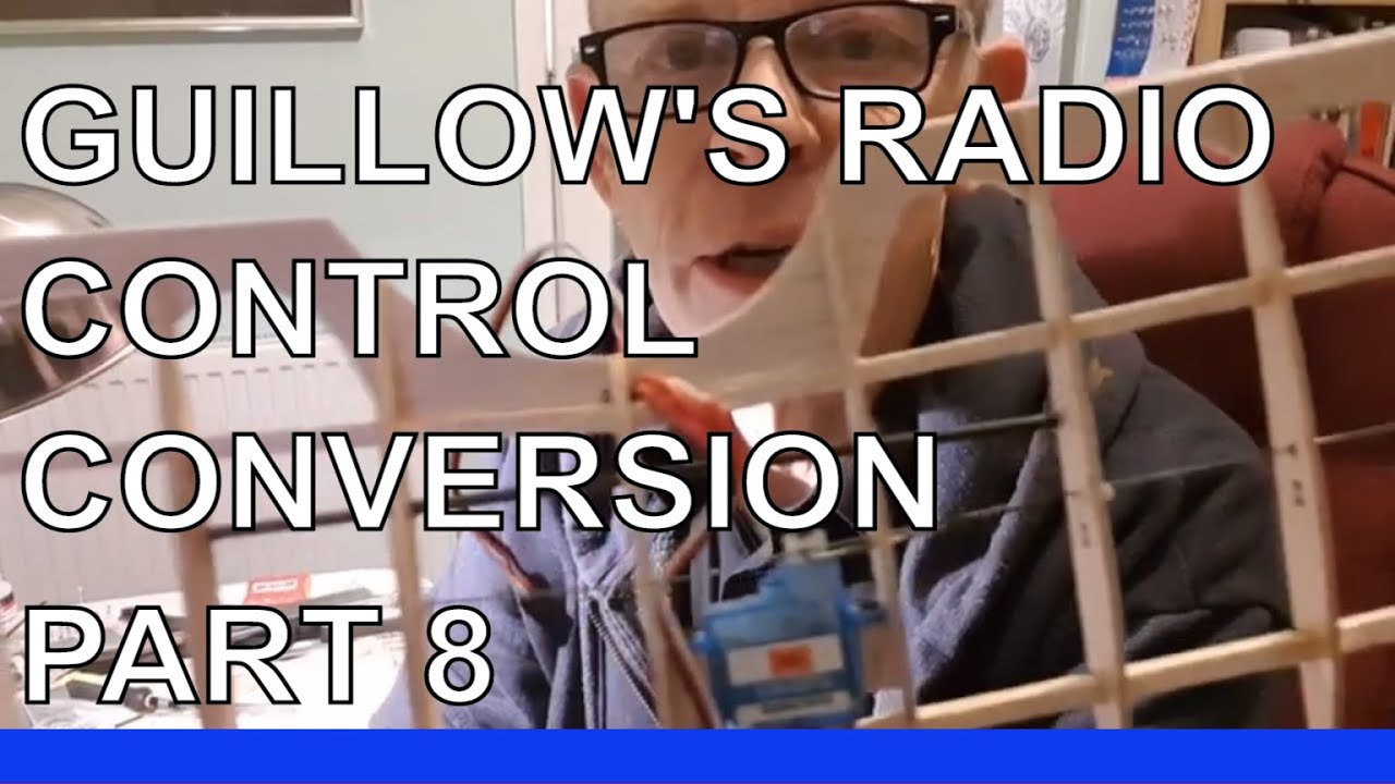 Guillow's Nieuport 11 Radio Control Conversion (Part 8) Fitting the Aileron Servo.