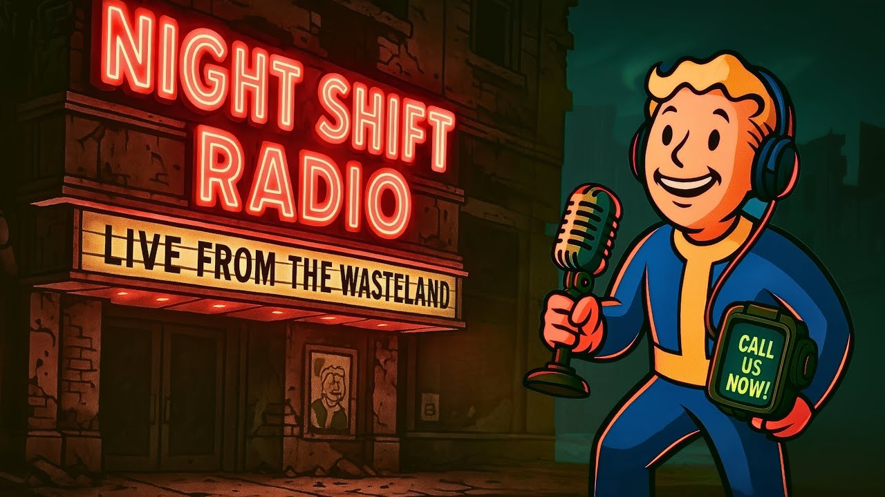 3+ HOURS of FALLOUT Radio: The Midnight Hour Call-In Show | ASMR Bedtime Stories for Sleep