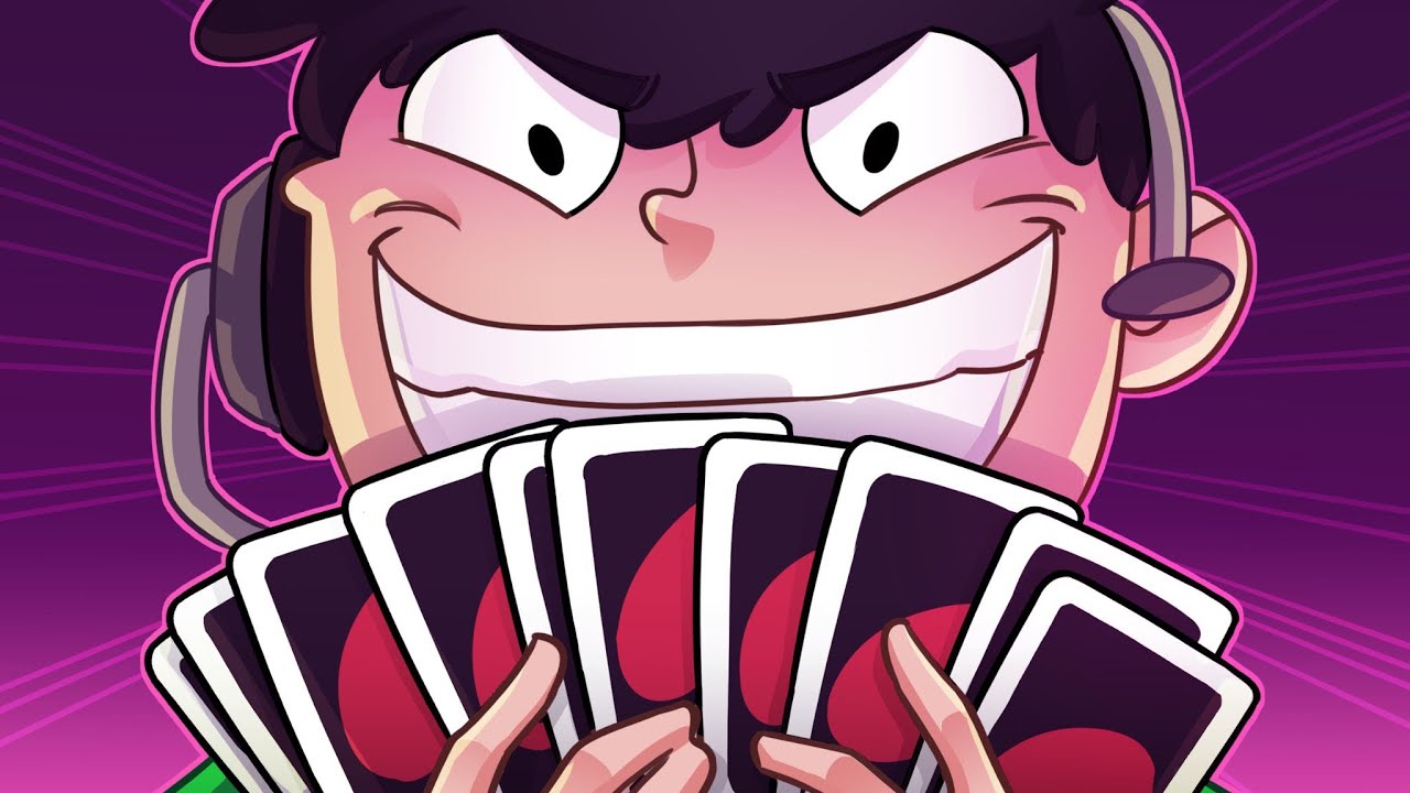 Nogla was WAY too happy getting hit with a +20! - Uno Funny Moments
