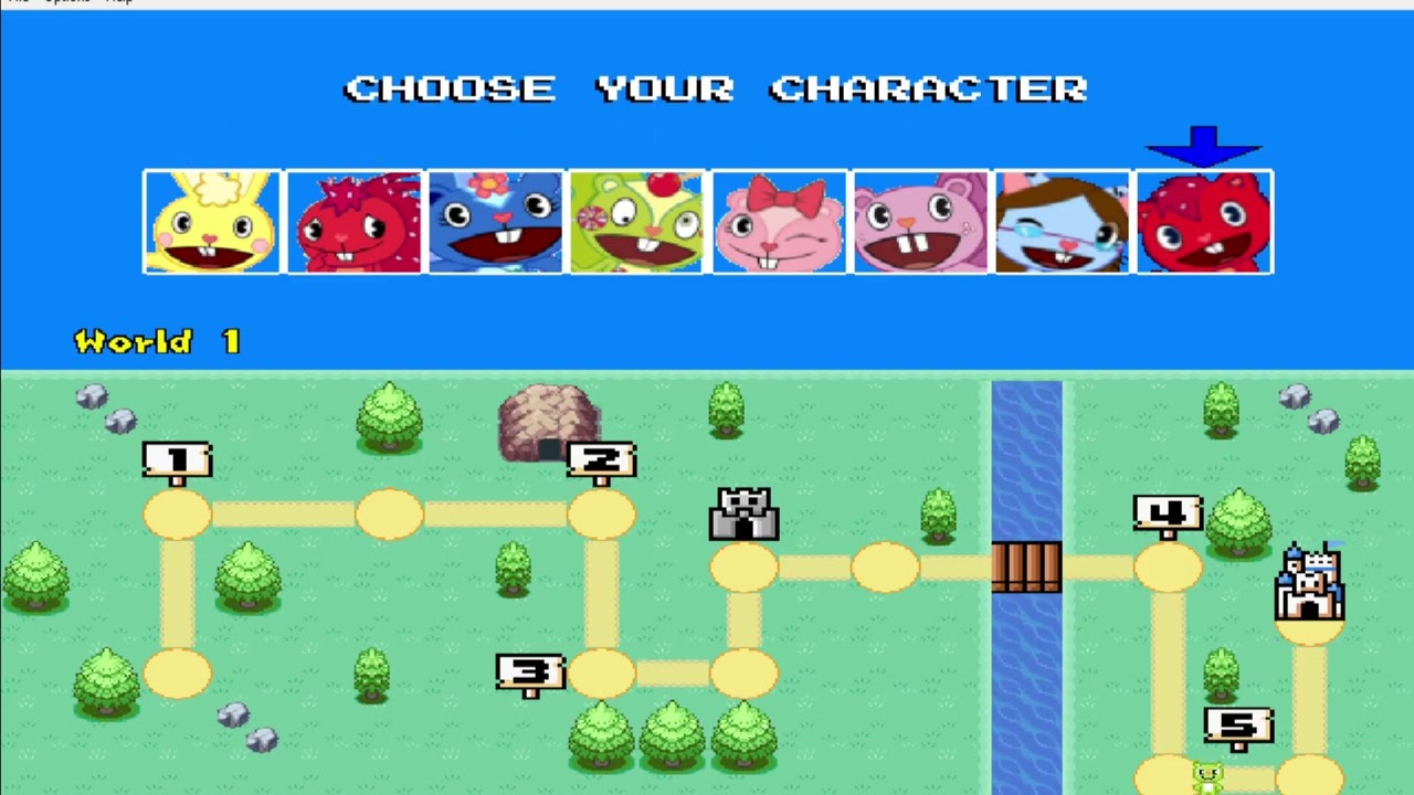 Happy Tree Friends Adventures Land Full Playthrough (Full Screen)