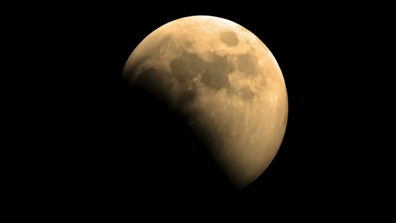SLEEPING Deep LUNAR ECLIPSE DARK SCREEN  | Relaxing Ambient Music | Sleep, Focus, Study