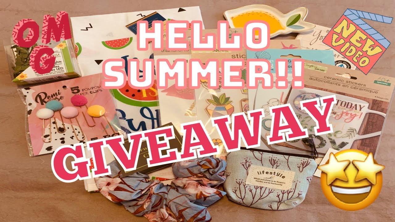 *JACKPOT* HELLO SUMMER GIVEAWAY CONTEST! 🤩🤩 BONUS VIDEO!!