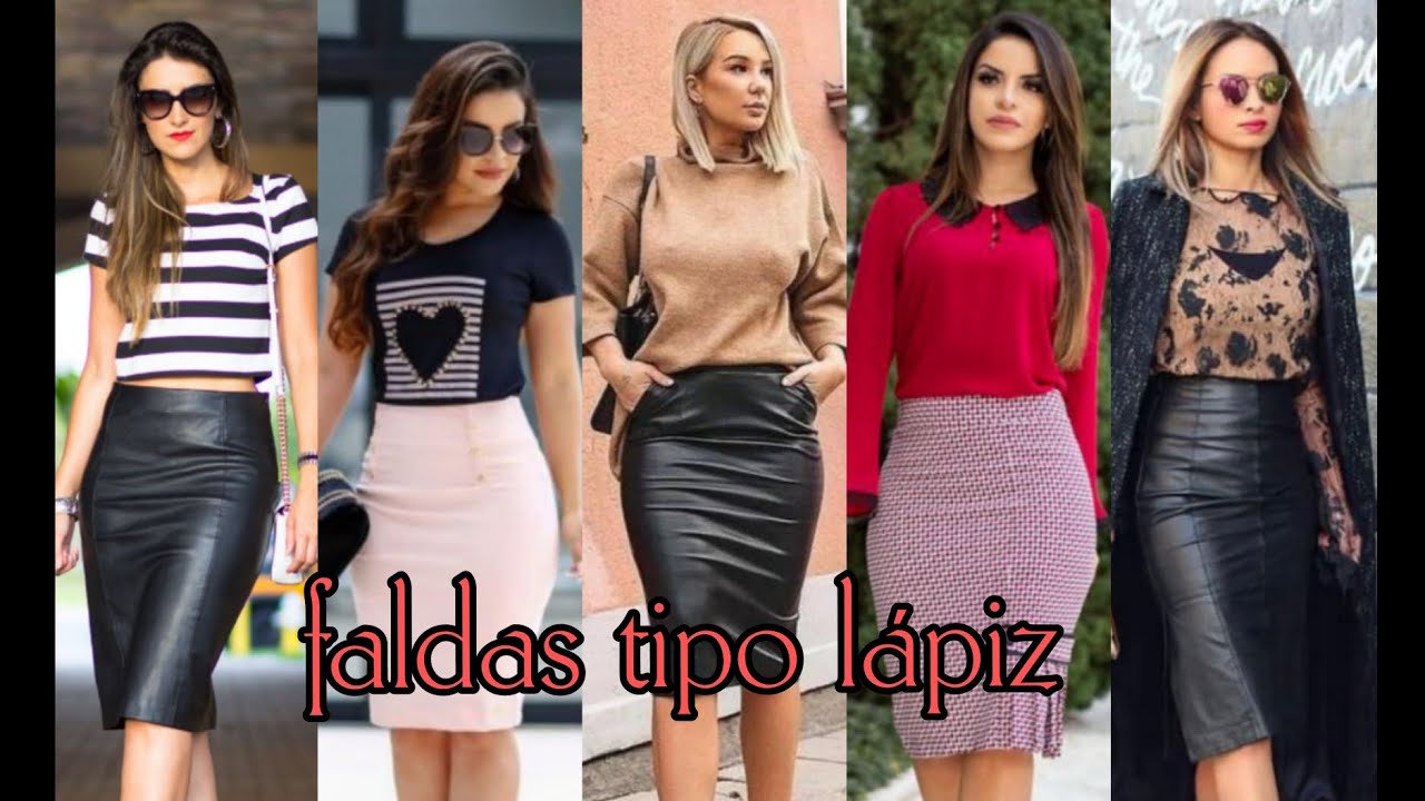 Ideas de como llevar una falda tipo lápiz 