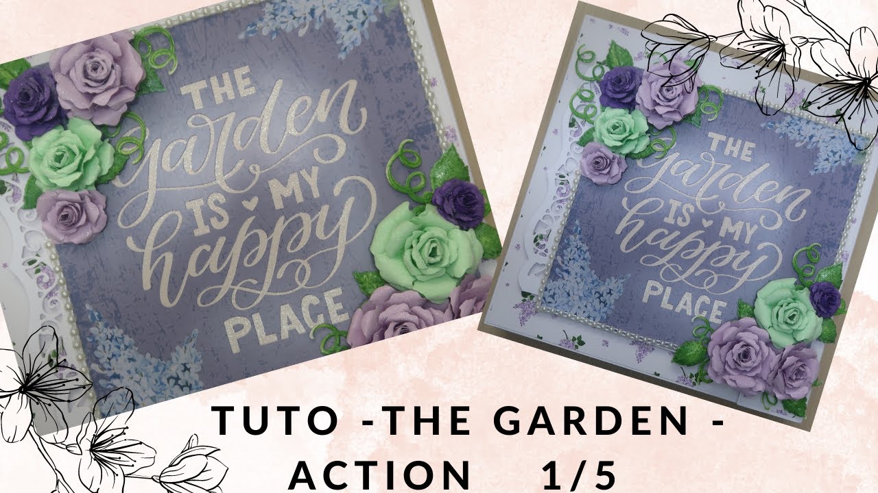 Tuto folio The garden 1/5