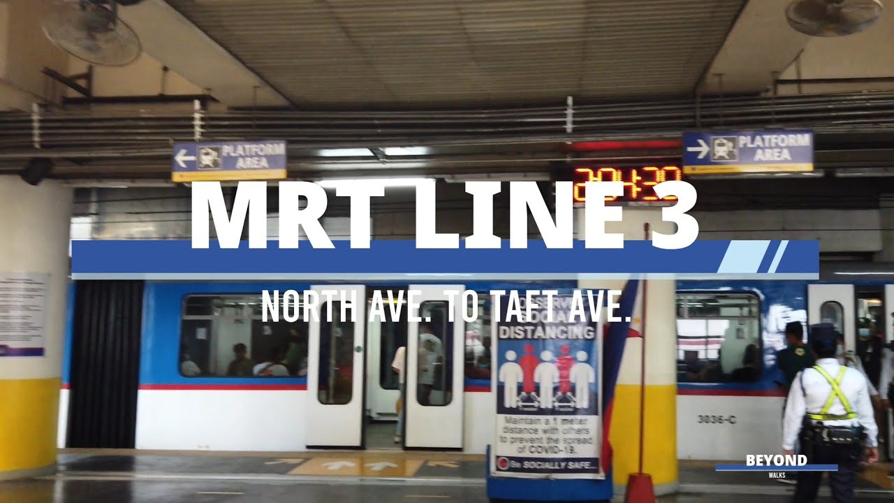 [4K] MRT-3 Ride from North Ave. to Taft Ave. (March 2022)