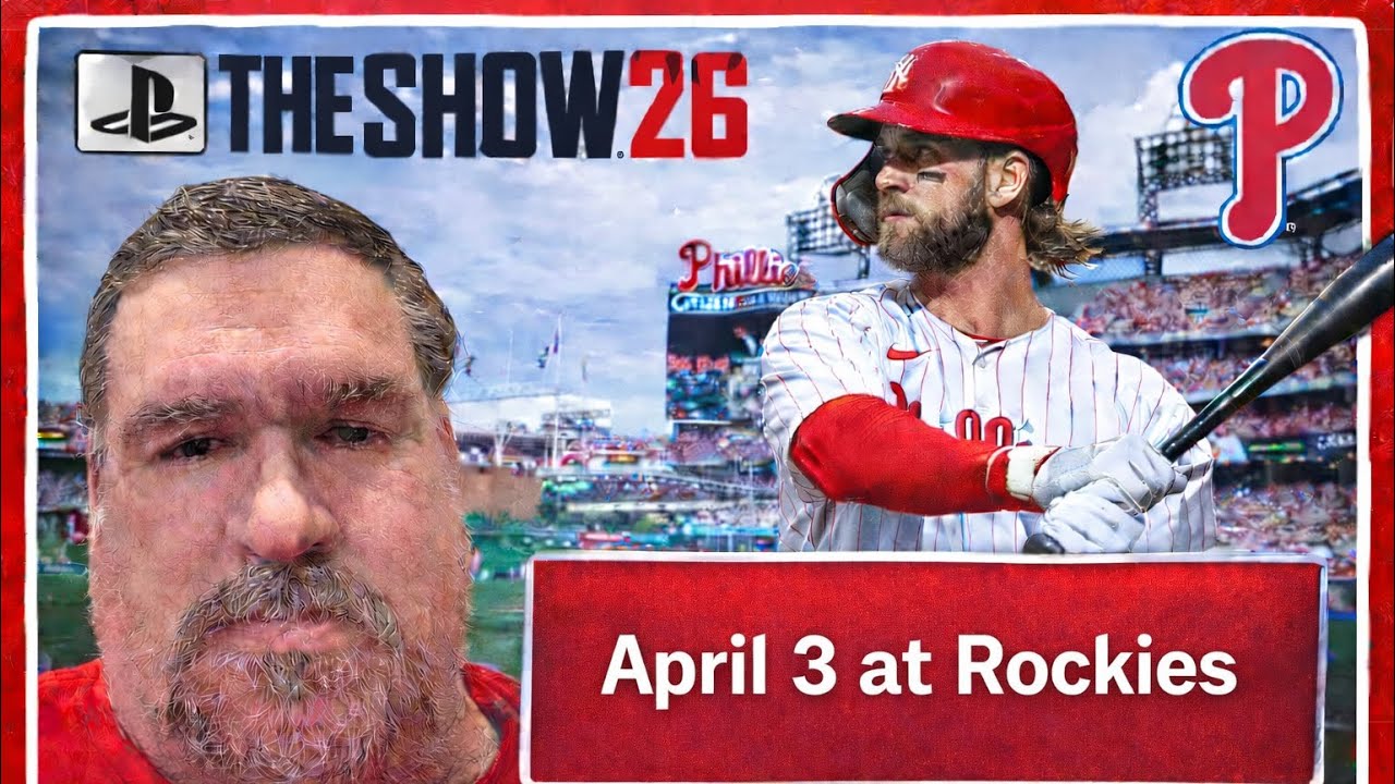 MLB The Show 26 PS5, франшиза «Филадельфия Филлис», уровень сложности «Зал славы», 3 апреля проти...