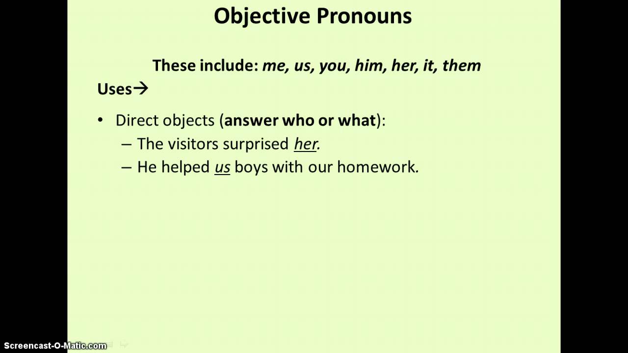Pronoun Case