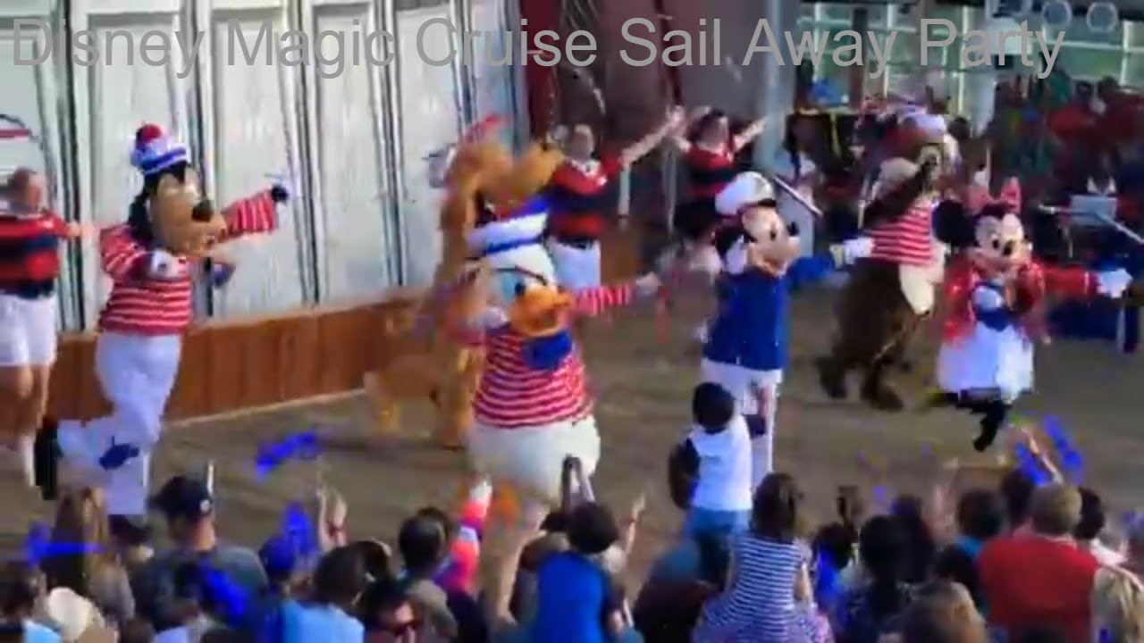 Disney Magic Cruise Sail Away Party Video
